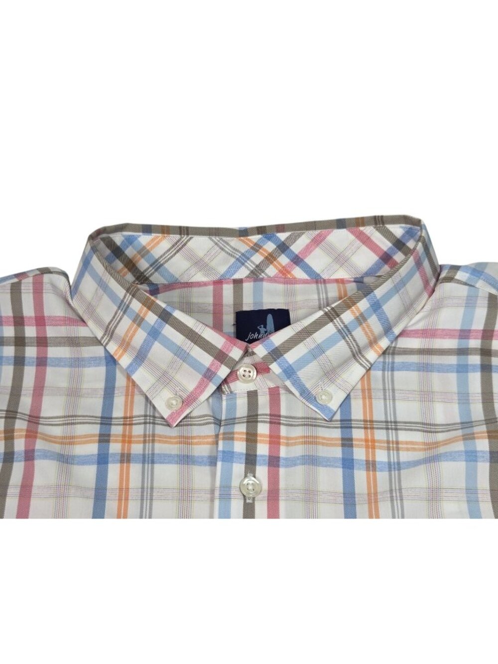 Johnnie-O Prep-formance Button Up Shirt Men's 3XL Plaid Long Sleeve Lightweight